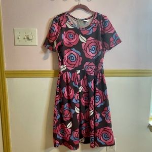 LuLaRoe Amelia floral print dress